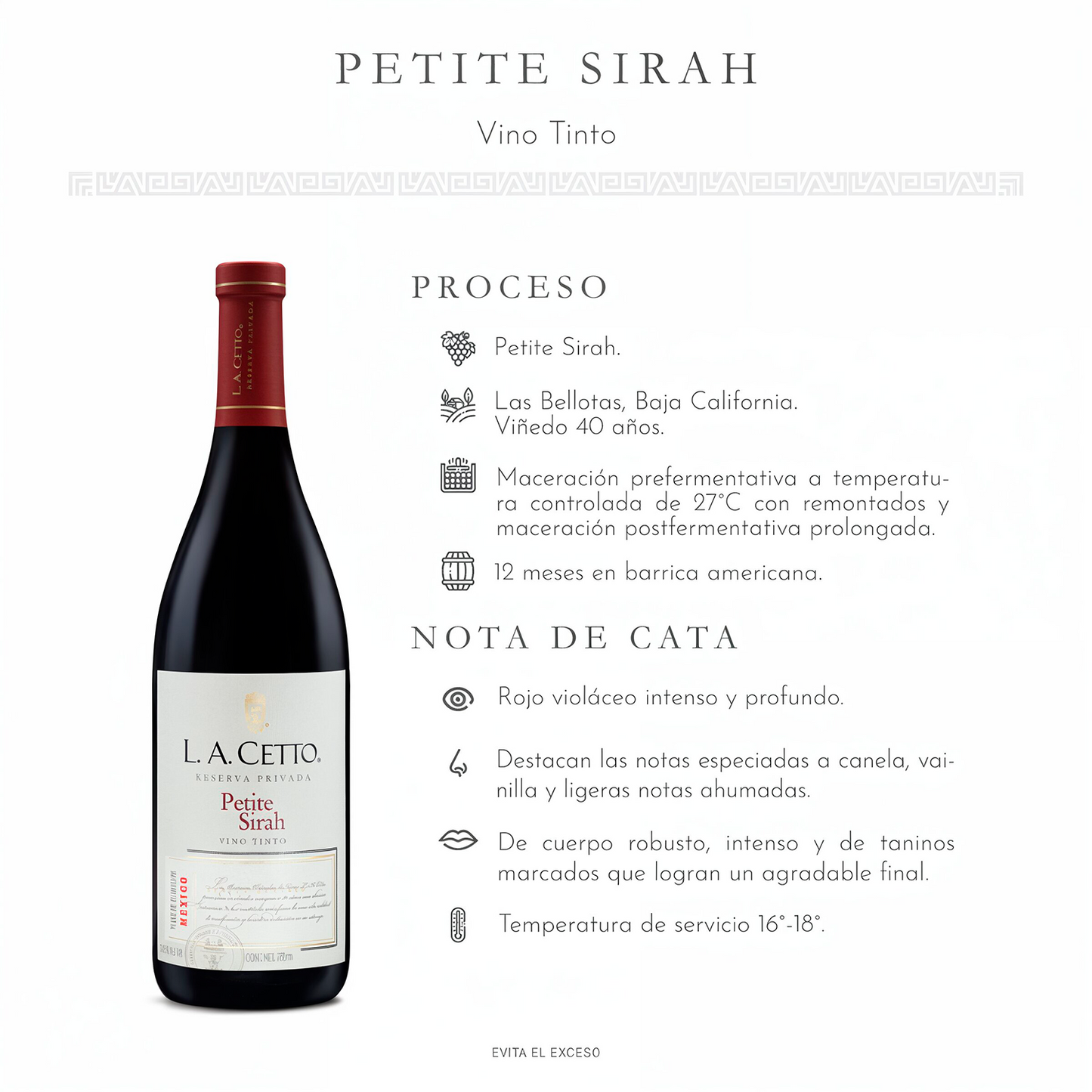 Paquete L.A. Cetto Reserva Privada Nebbiolo & Petite Sirah Copas ‘Stemless’
