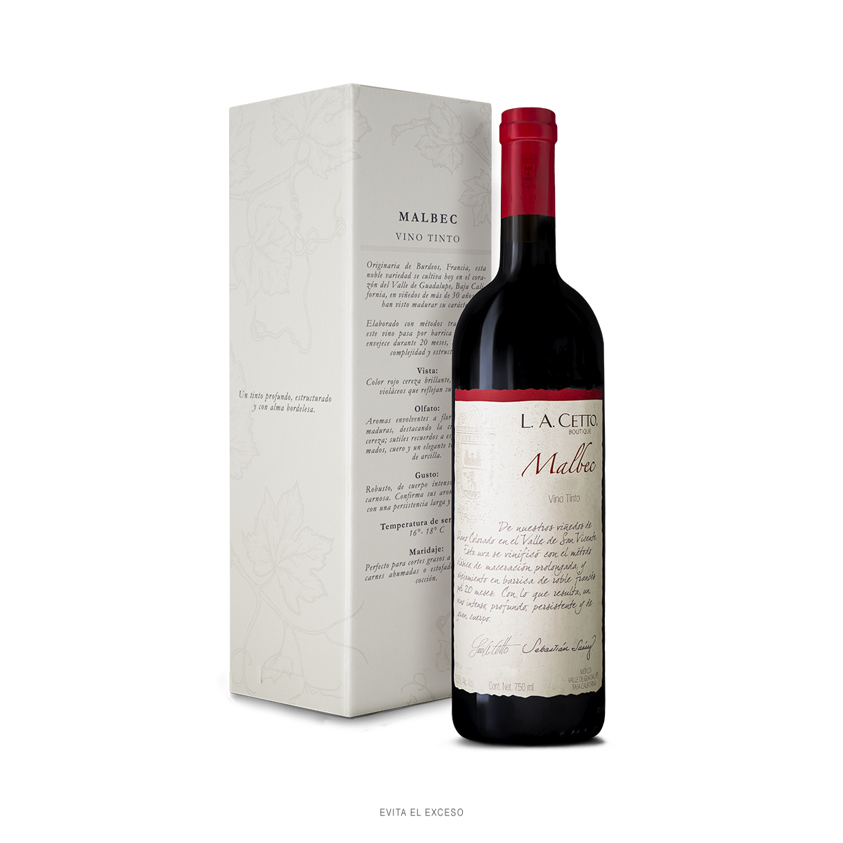 Paquete L.A. Cetto  Boutique Vino Blanco y Tinto